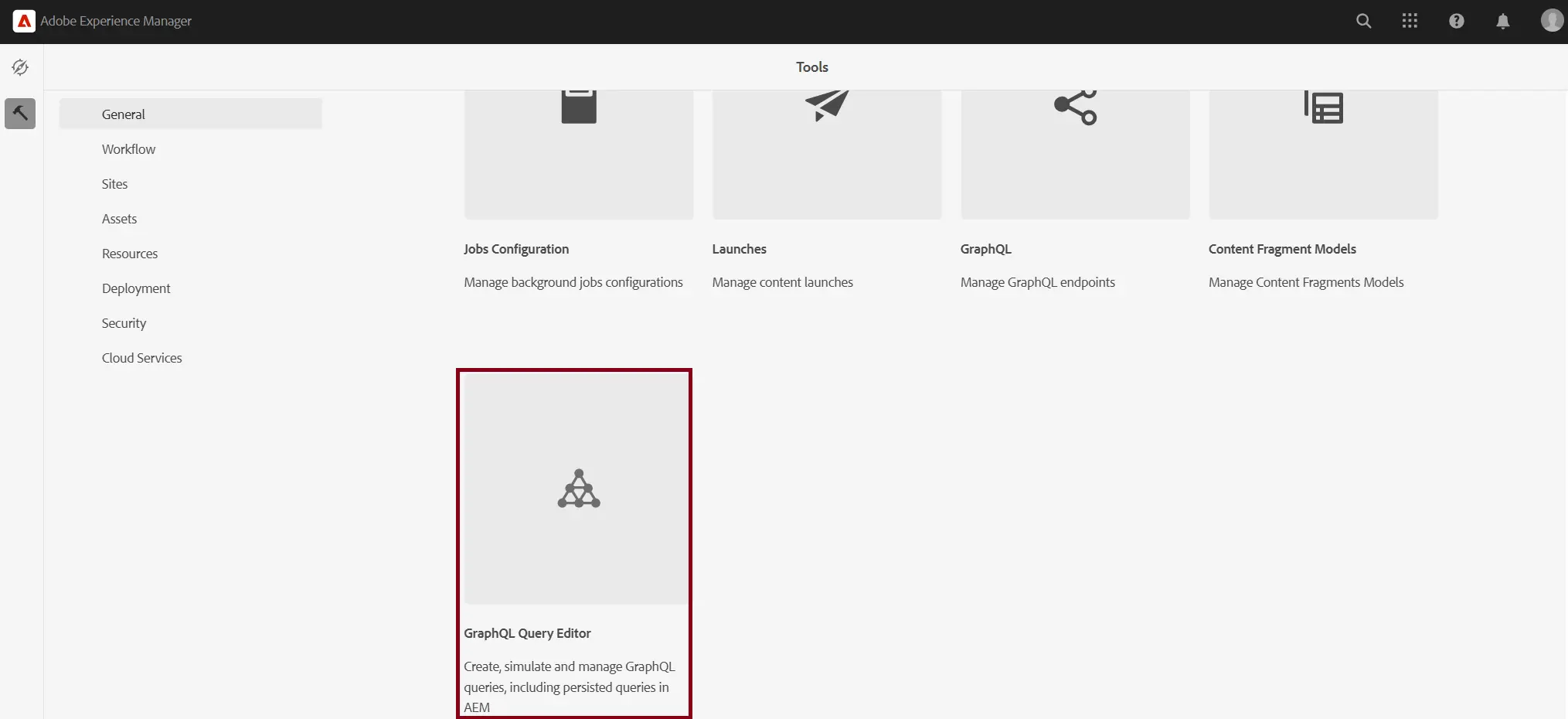GraphiQL IDE built into AEM